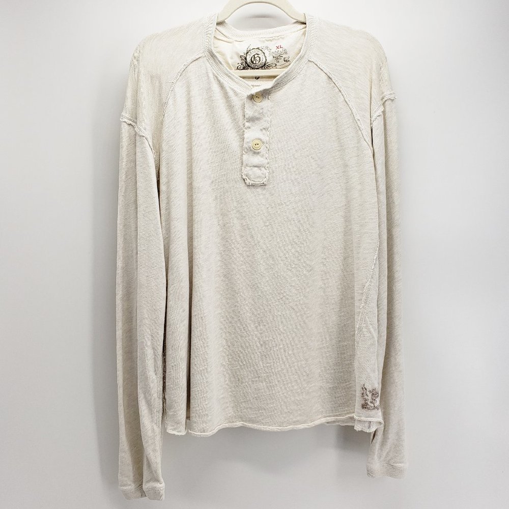 S.F. CALIF. U.S. | Henley Shirt | Cream/Tan
